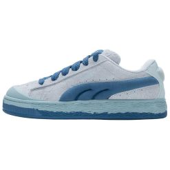 스웨이드 XL 내마모성 로우탑 스케이트보드 신발 남녀공용 블루 399099-04